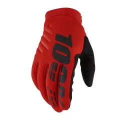 100%, BRISKER GLOVES, ADULT, RED