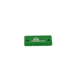 Holeshot, Front billet brake cover, GREEN