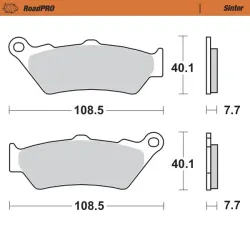 Moto-Master, Brake Pads RoadPRO Sinter, FRONT