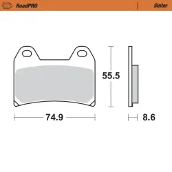 Moto-Master, Brake Pads RoadPRO Sinter, FRONT