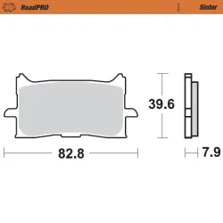 Moto-Master, Brake Pads RoadPRO Sinter, FRONT