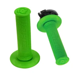 Torc1, DEFY MX Lock-On Diamond Grips, 2 and 4-Stroke, GREEN