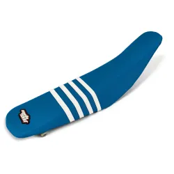 Moto Seat, Seat Cover Stripes, BLUE WHITE