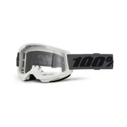 100%, STRATA 2 Goggle Grey - Clear Lens, ADULT