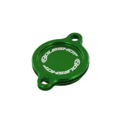 Holeshot, Oil Filter Cover, GREEN