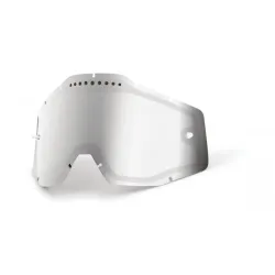 100%, RC1/AC1/ST1 Lens Vented Dual Mirror / Smoke Anti-Fog, SILVER