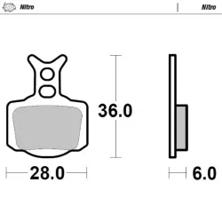Moto-Master, Brake Pads Nitro, REAR FRONT