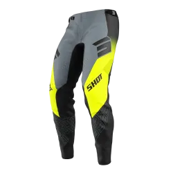 Shot, PANTS AEROLITE ULTRA, ADULT, BLACK GREY NEON YELLOW