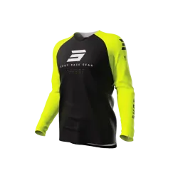 Shot, JERSEY RAW ESCAPE, ADULT, BLACK NEON YELLOW