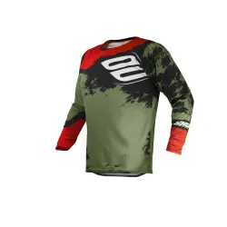 Shot, JERSEY SHADOW, ADULT, L, KAKI RED