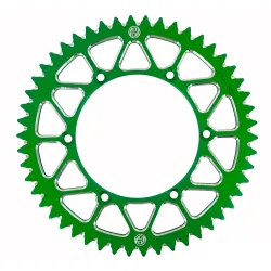Holeshot, Rear Sprocket Alu, 520, GREEN