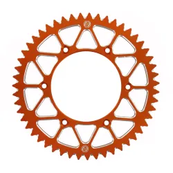 Holeshot, Rear Sprocket Alu, 420, ORANGE