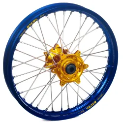 Haan Wheels, Complete Wheel, REAR, 18", BLUE GOLD