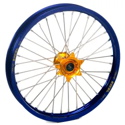 Haan Wheels, Complete Wheel, FRONT, 21", BLUE GOLD