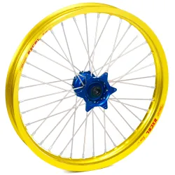 Haan Wheels, Complete Wheel, FRONT, 19", BLUE YELLOW