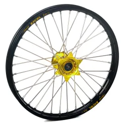 Haan Wheels, Complete Wheel, FRONT, 21", BLACK YELLOW